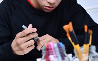 Artmaking motivates verbal communication.